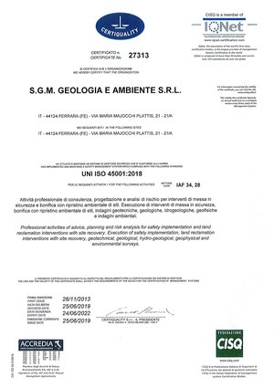 Certificazione UNI ISO 45001:2018